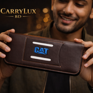 CAT Edition Long Genuine Leather Travel Wallet & Clutch for Men